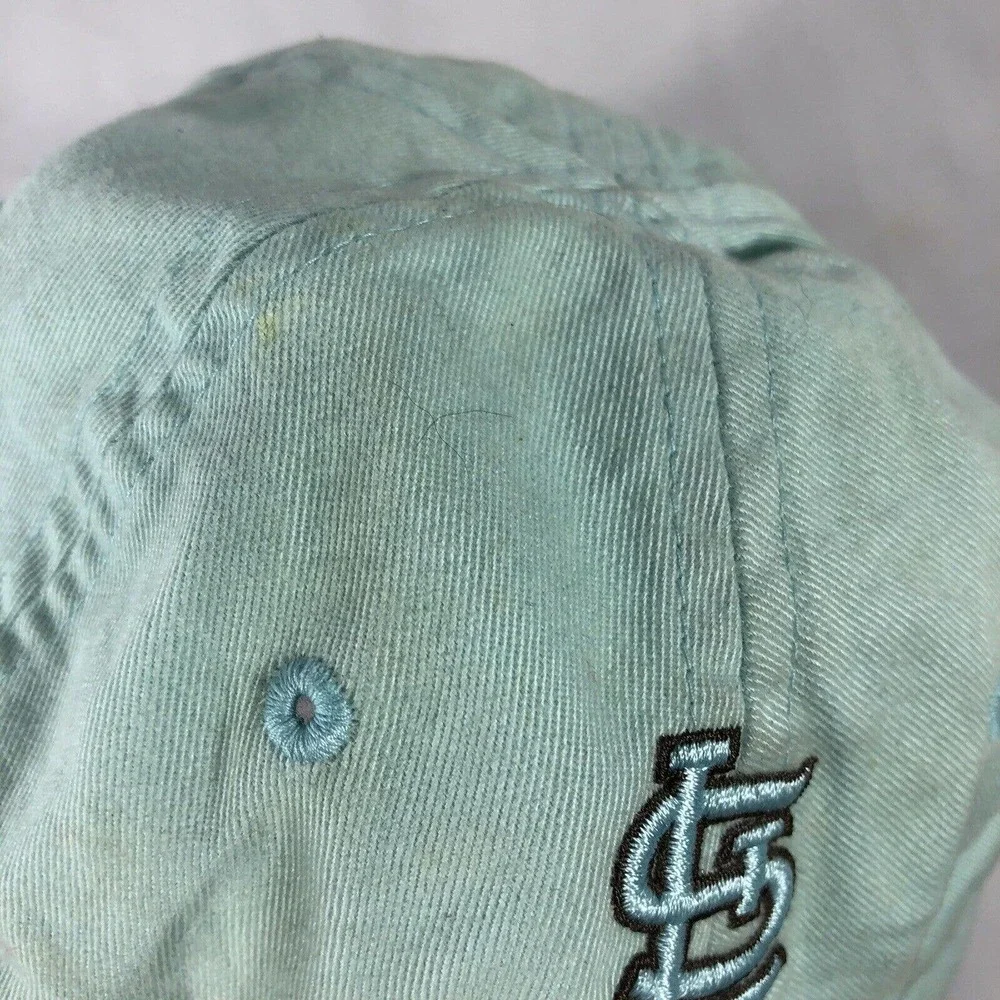 ST LOUIS CARDINALS NIKE HAT CAP LIGHT BLUE STRAP BACK ADJUSTABLE DISCOLORED OSFM - Picture 8 of 15